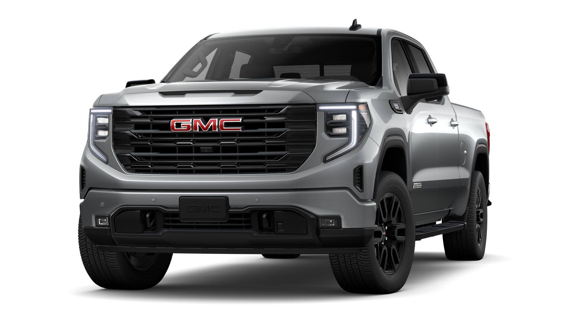 2026 GMC Sierra 1500 Elevation in Sterling Metallic — front three-quarter view